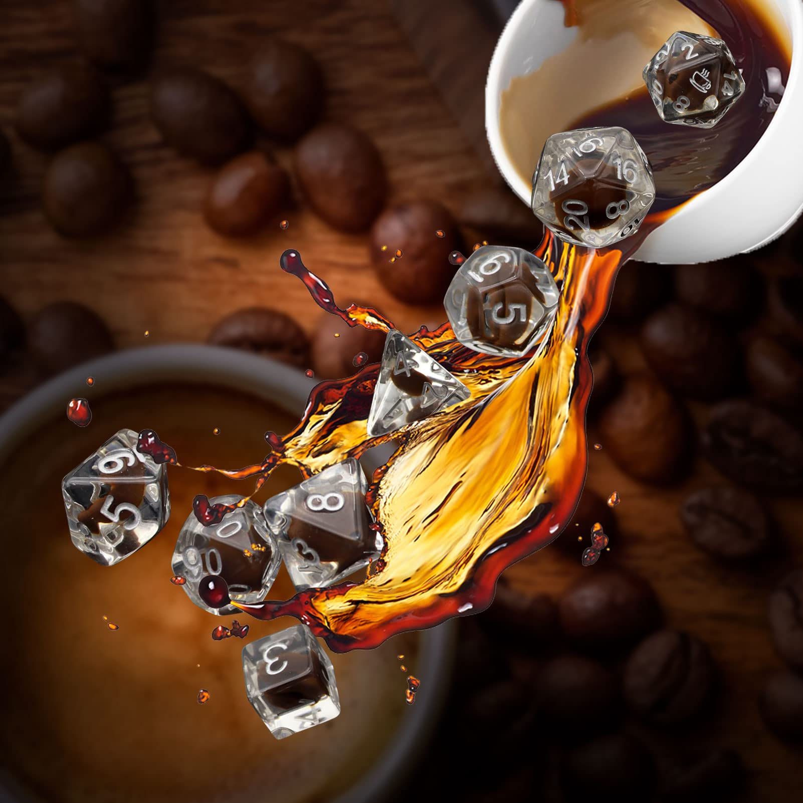 Foto 5 pulgar | Juego De Dados Haxtec Coffee  - Venta Internacional.