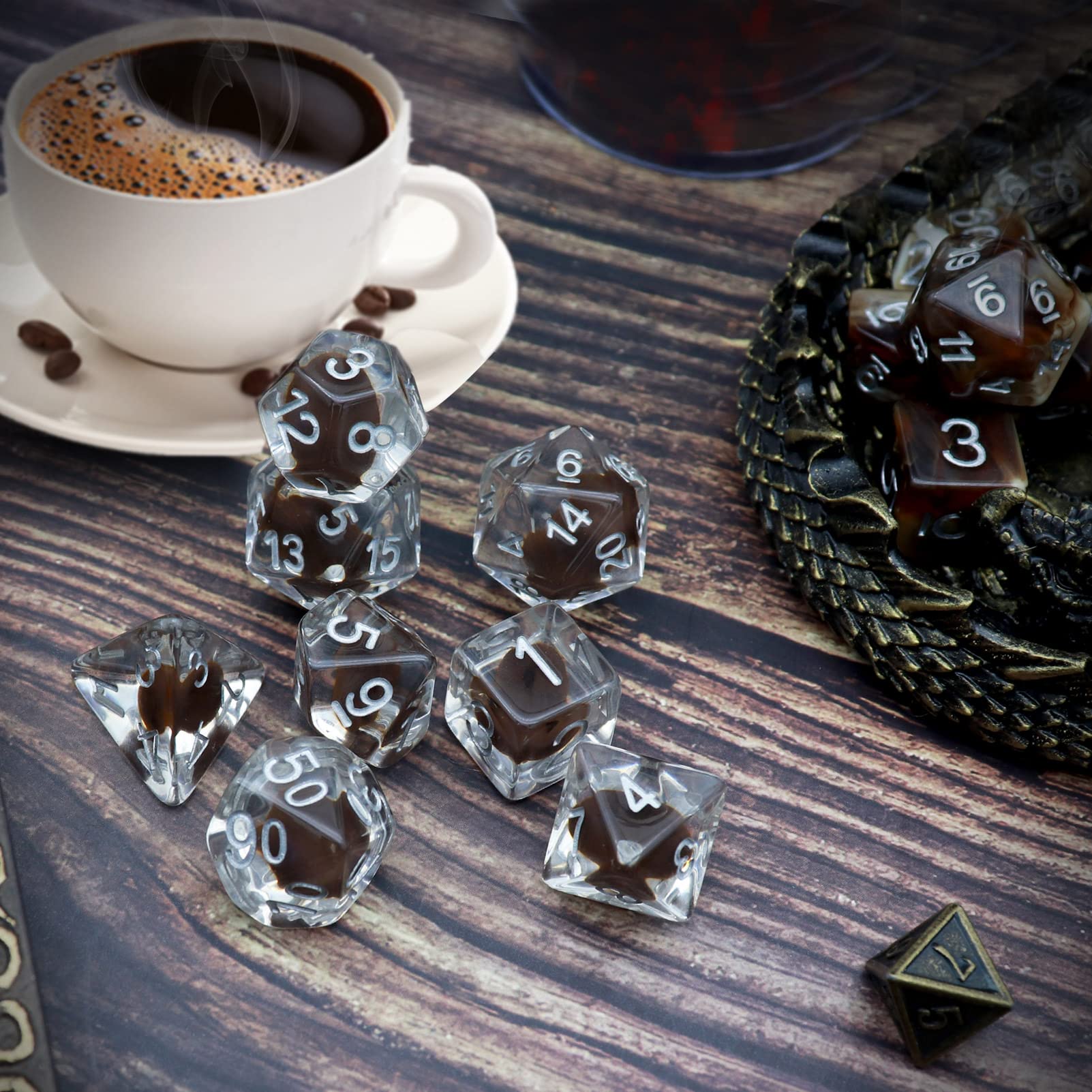 Foto 6 pulgar | Juego De Dados Haxtec Coffee  - Venta Internacional.