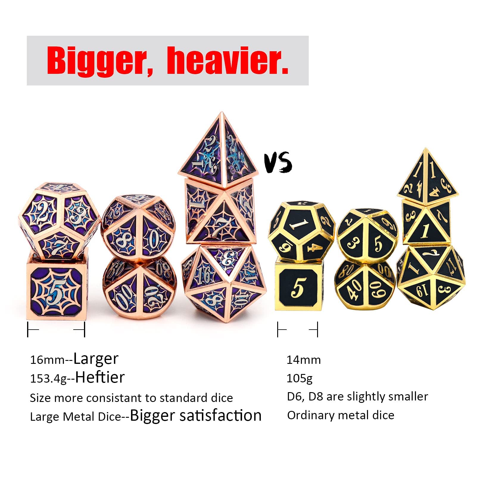 Foto 7 pulgar | Juego De Dados Haxtec  Spider 7 Piezas - Venta Internacional