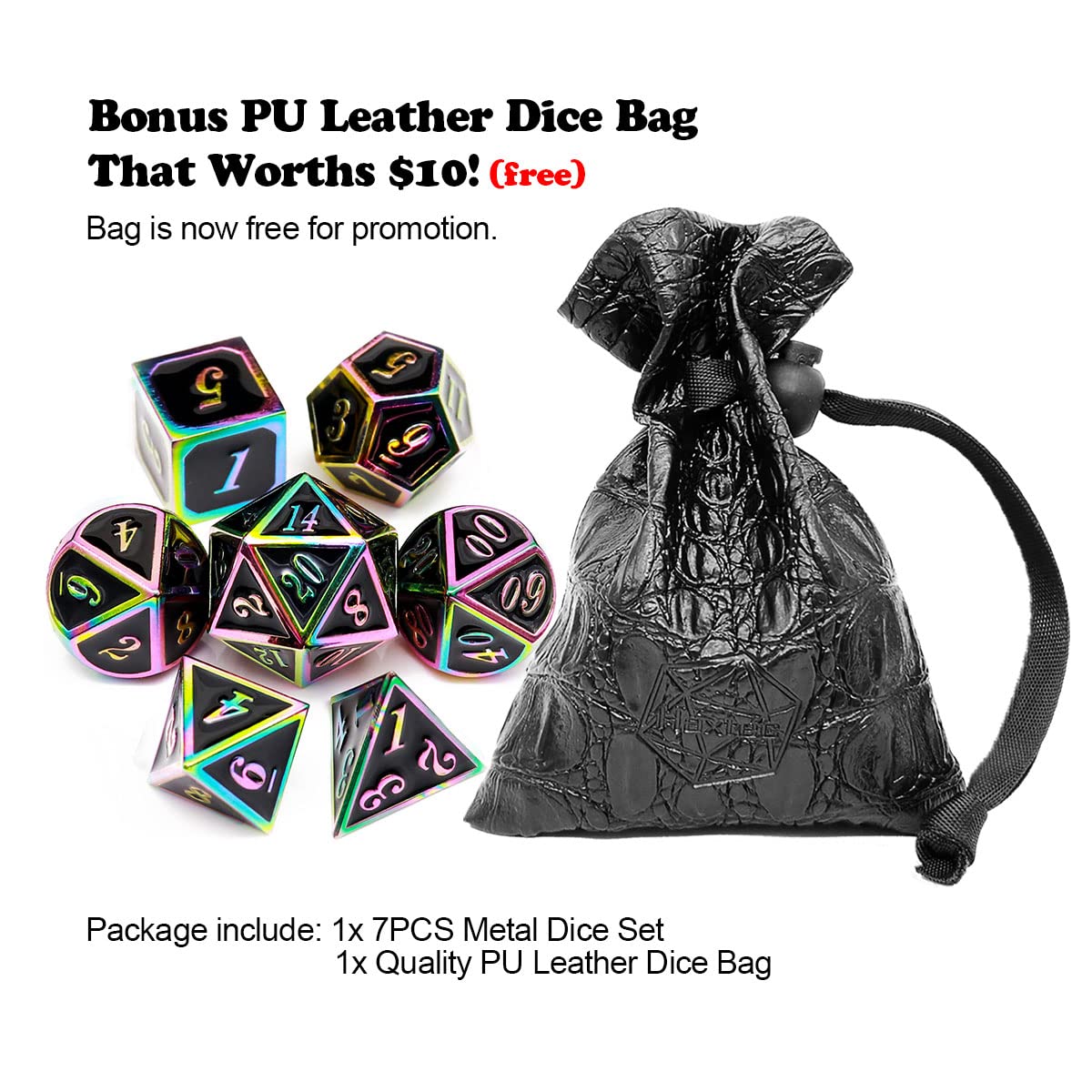 Foto 5 pulgar | Set De Dados Haxtec Con Bolsa De Cuero - Venta Internacional