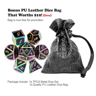 Foto 4 | Set De Dados Haxtec Con Bolsa De Cuero - Venta Internacional
