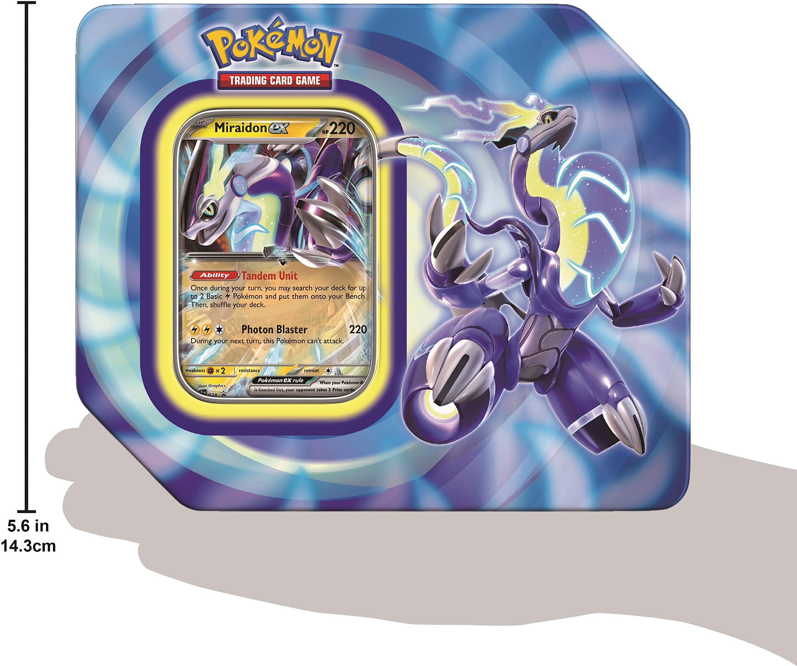 Foto 4 pulgar | Juego de Cartas Coleccionables Pokémon Paldea Legends Tin - Venta Internacional