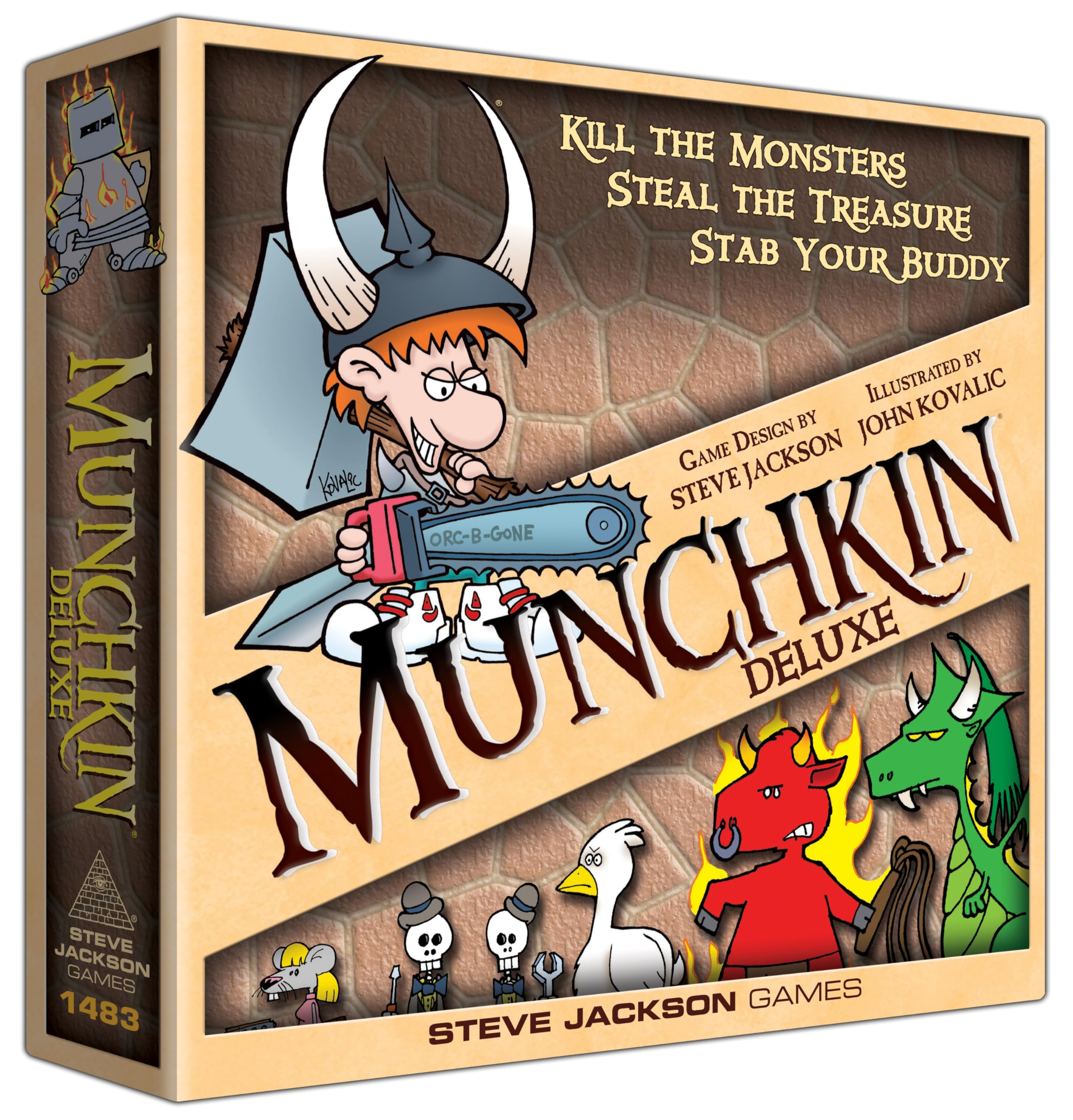 Juego De Mesa Steve Jackson Games Munchkin Deluxe Base- Venta Internacional