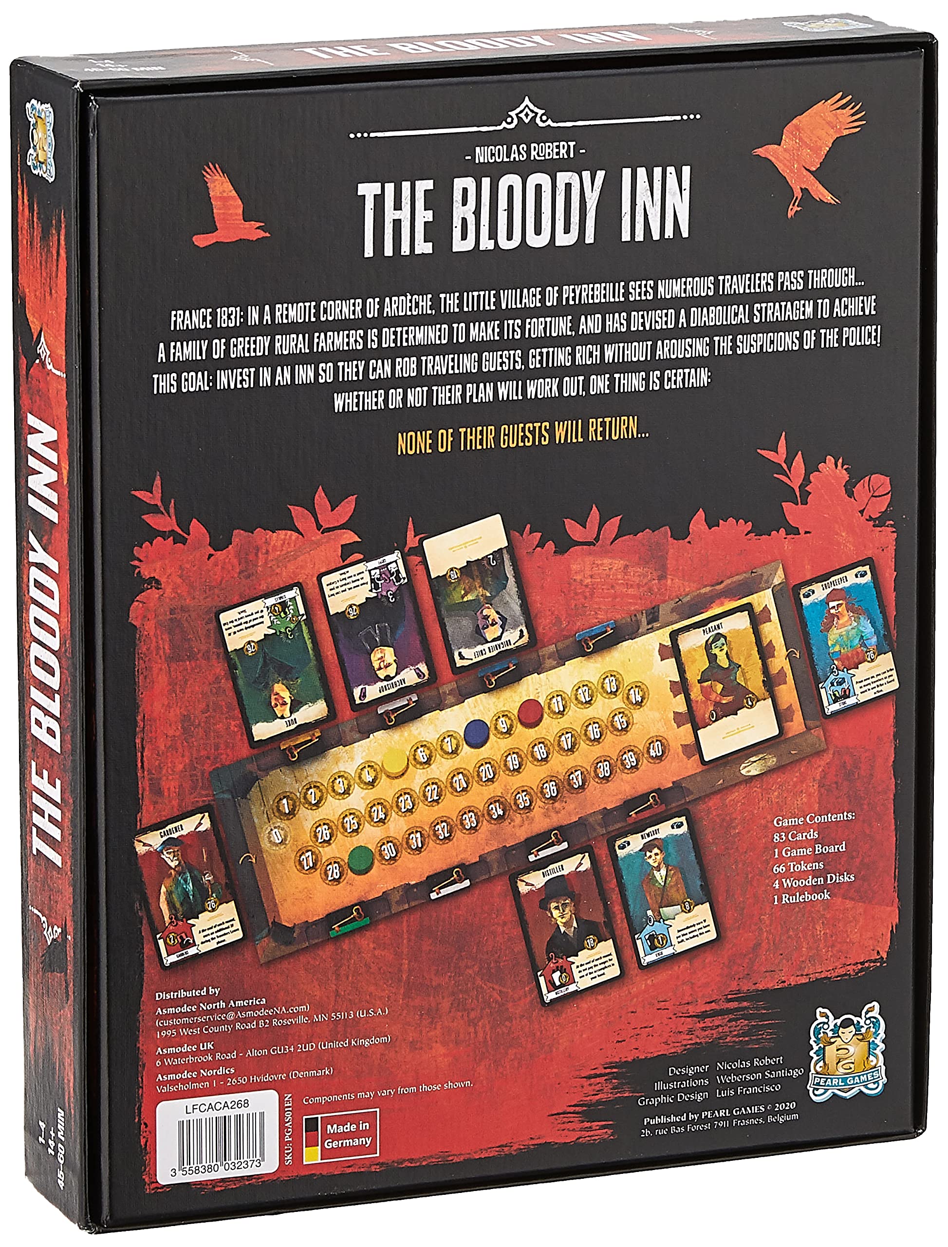 Foto 3 pulgar | Juego de Mesa Asmodee The Bloody Inn - Venta Internacional