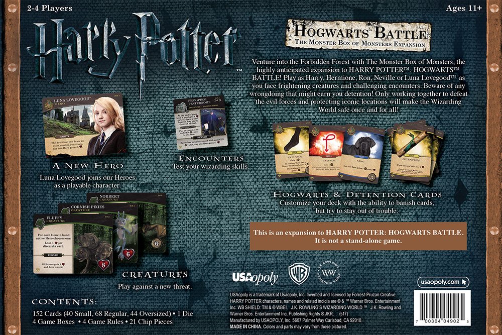 Foto 6 pulgar | Juego de Cartas Usaopoly Hogwarts Battle Monster Box - Venta Internacional