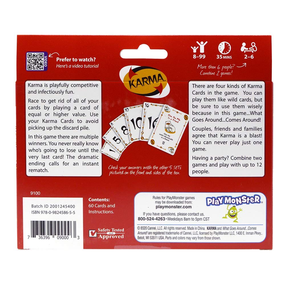 Foto 3 pulgar | Juego de Cartas Playmonster Set Karma Elimination-style De Más De 8 Años - Venta Internacional