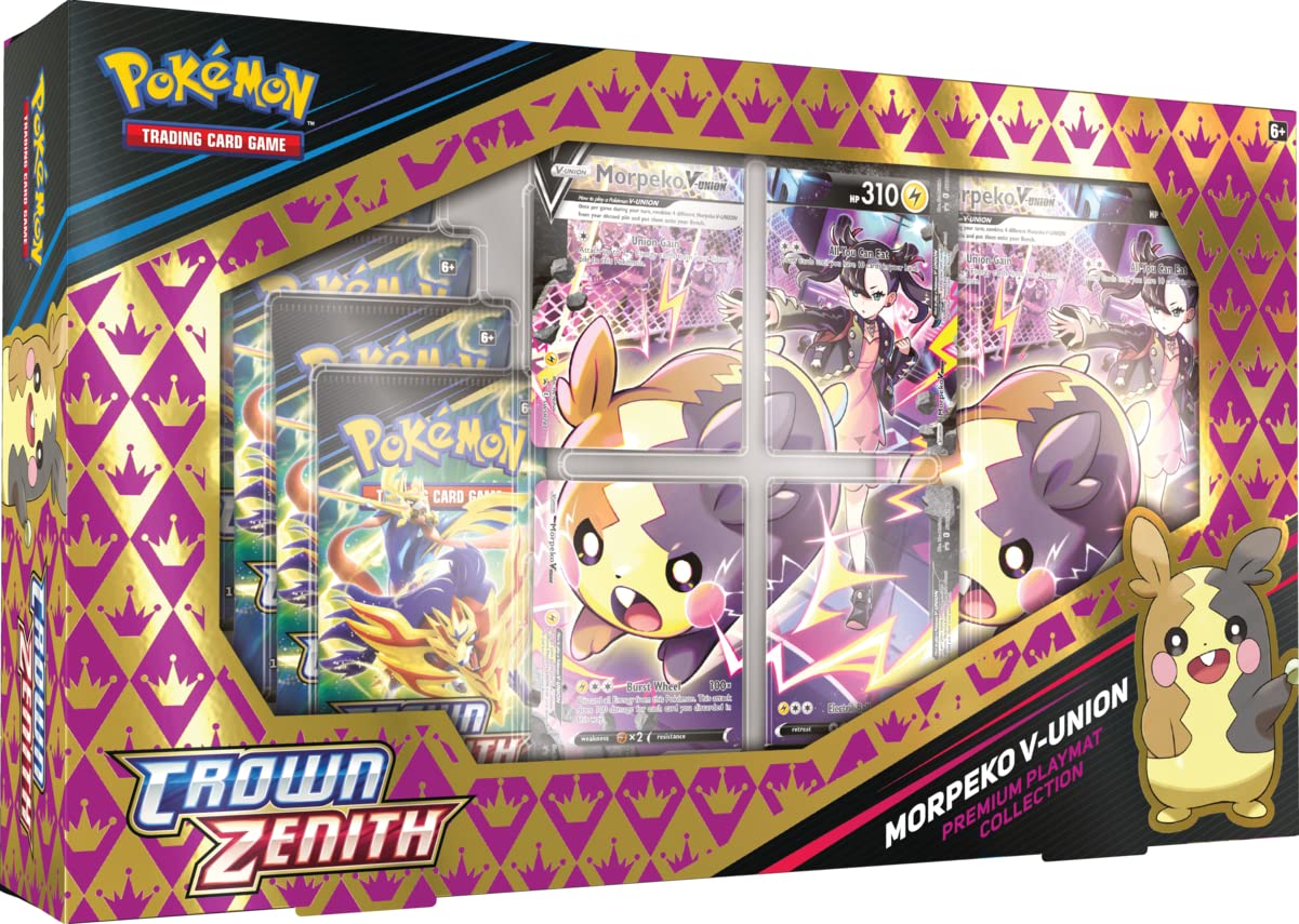 Foto 2 pulgar | Playmat Pokémon Tcg Crown Zenith Morpeko V-union - Venta Internacional