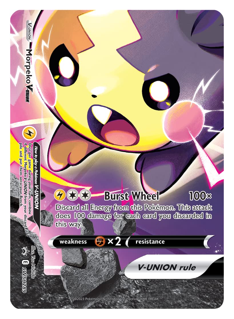 Foto 7 pulgar | Playmat Pokémon Tcg Crown Zenith Morpeko V-union - Venta Internacional