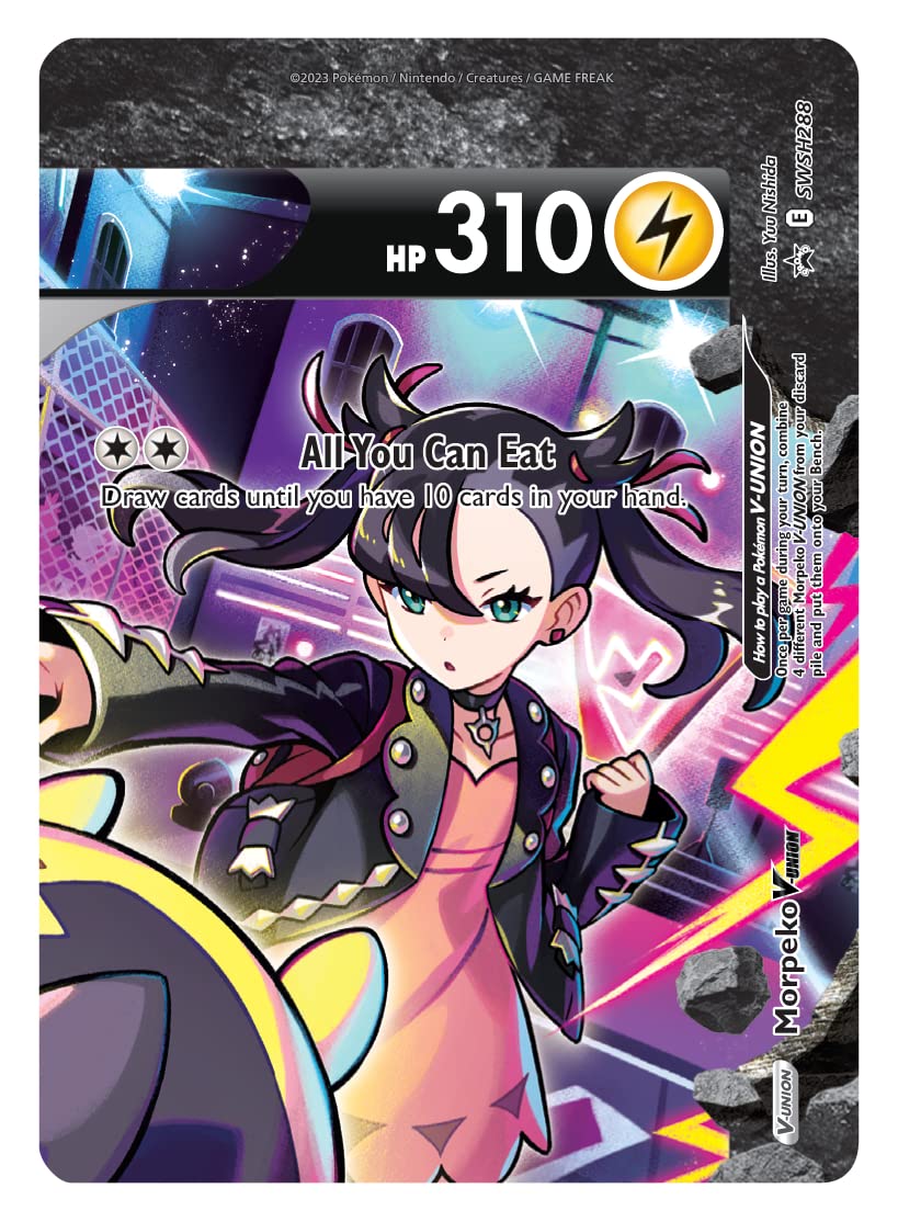 Foto 7 | Playmat Pokémon Tcg Crown Zenith Morpeko V-union - Venta Internacional