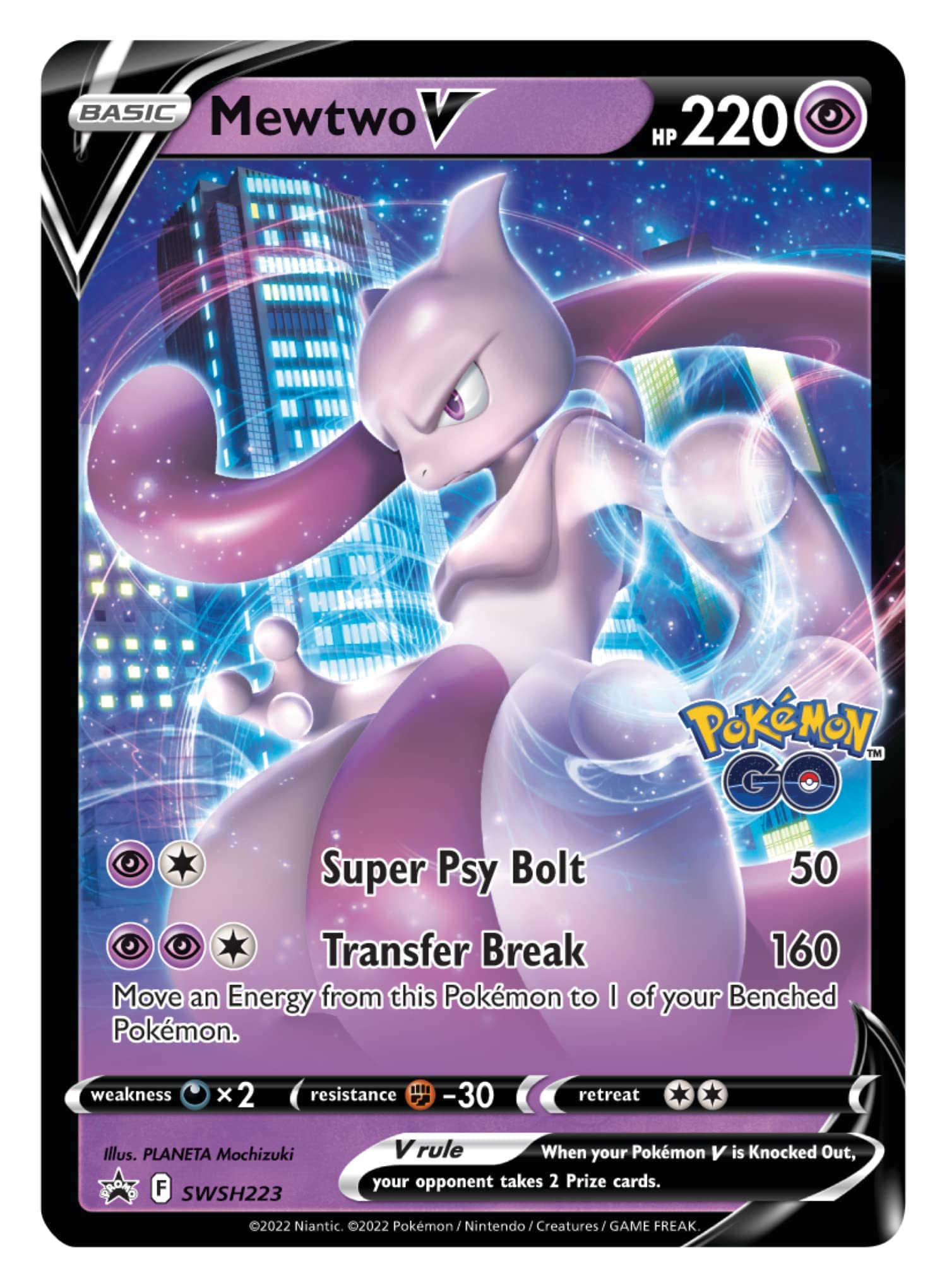 Foto 4 pulgar | Mazo de Batalla Pokémon Cartas Pokémon Go Mewtwo V - Venta Internacional