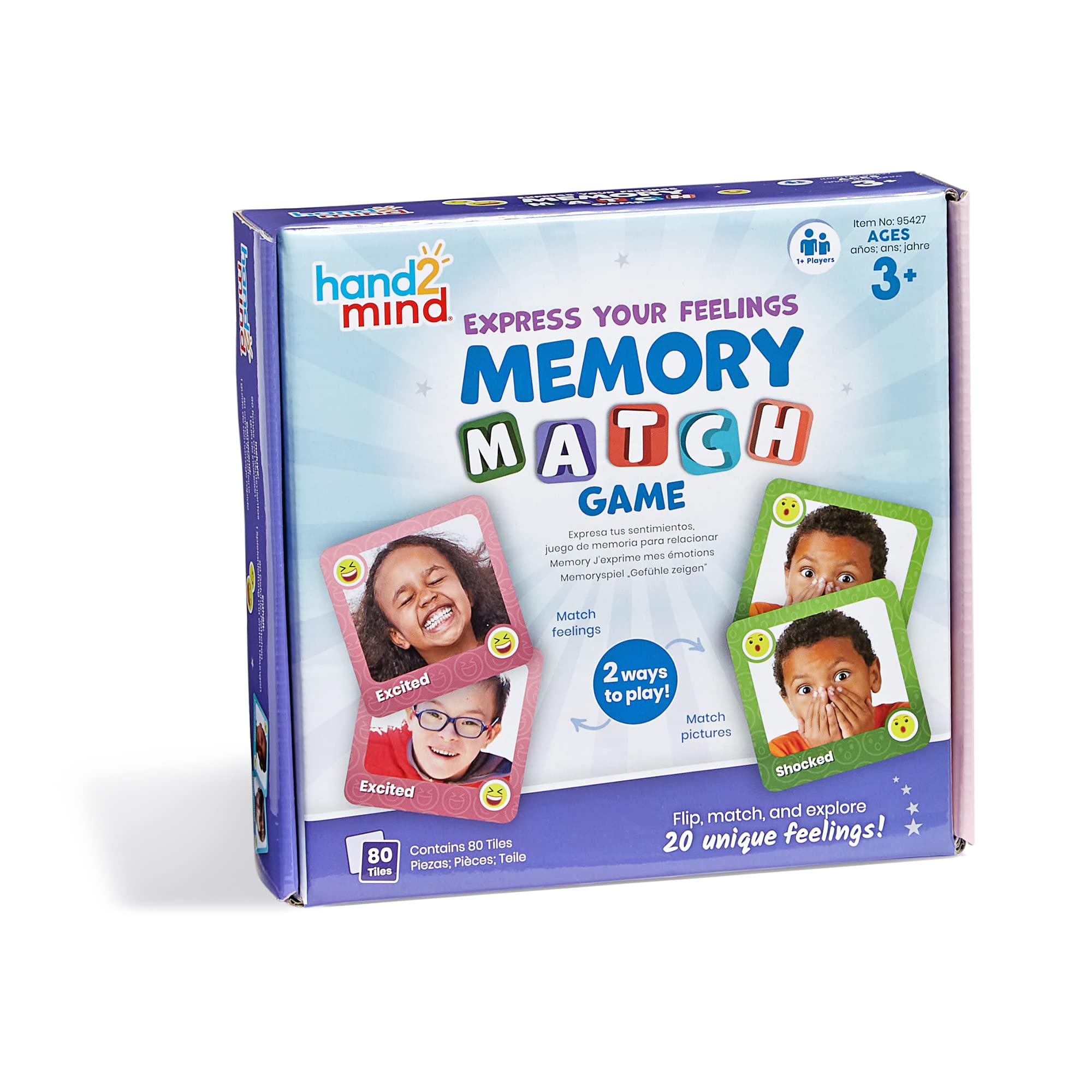 Foto 2 pulgar | Memory Match Game Hand2Mind Expresa tus Sentimientos para Niños - Venta Internacional