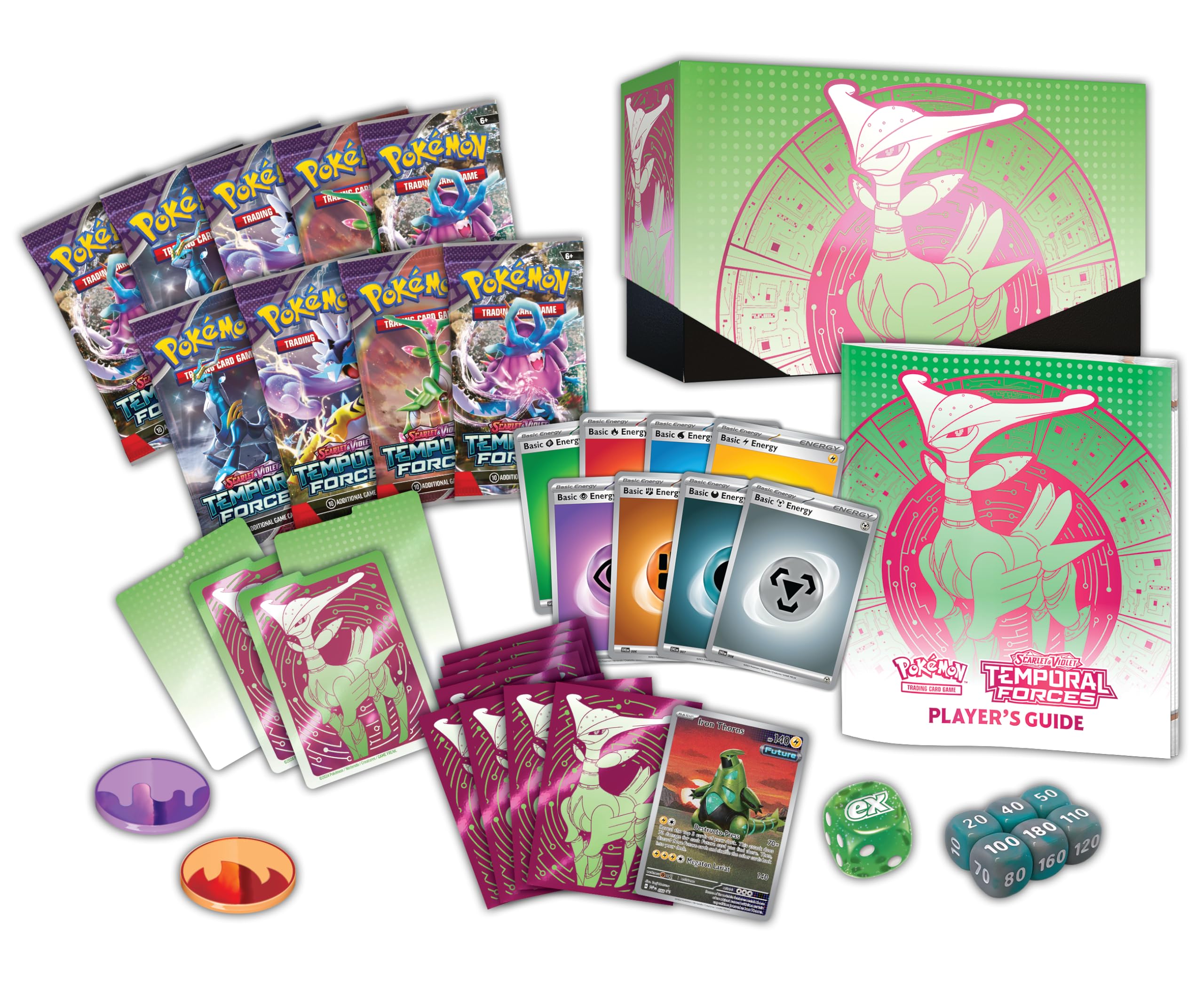 Foto 3 pulgar | Caja de Entrenamiento de Élite Pokémon TCG Scarlet & Violet Temporal Forces - Venta Internacional