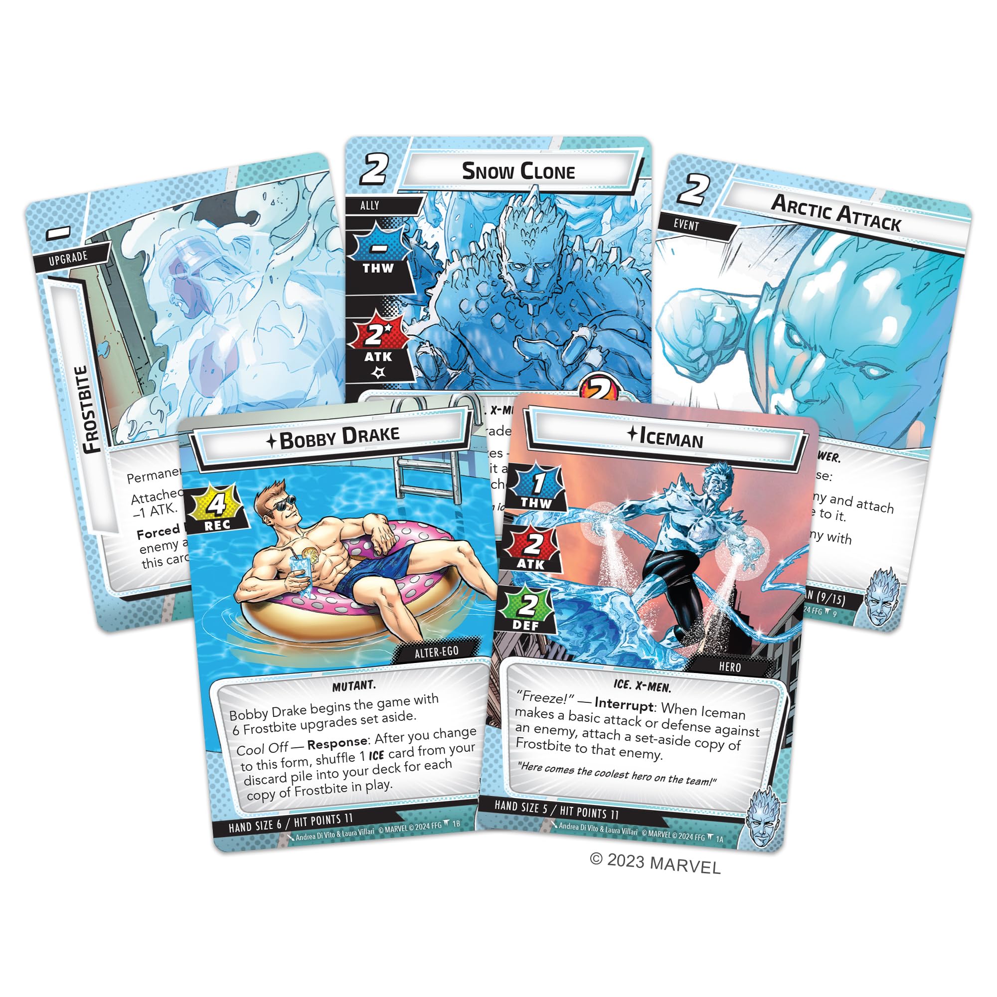 Foto 3 pulgar | Juego de Cartas Fantasy Flight Games Marvel Champions Iceman Pack - Venta Internacional