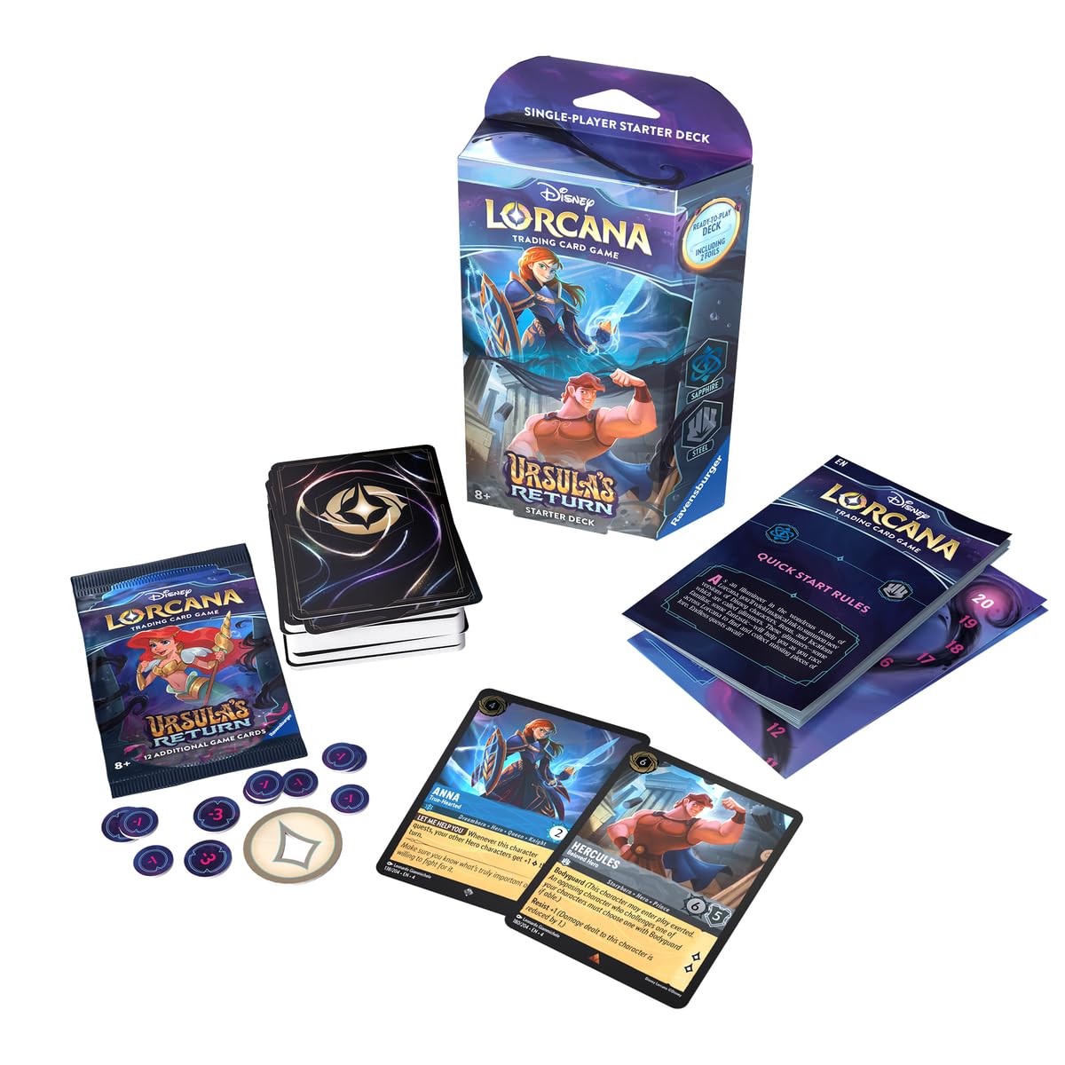 Foto 2 pulgar | Juego de Cartas Coleccionables Ravensburger Disney Lorcana Tcg Ursula - Venta Internacional
