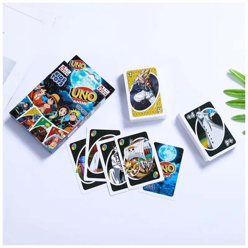 Foto 5 pulgar | Juego de Cartas UNO Edición Anime Naruto Goku One Piece - Venta Internacional