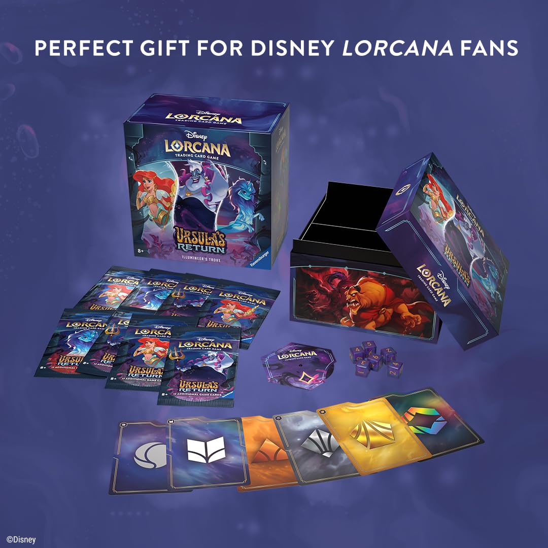 Foto 4 | Caja de Almacenamiento De Tarjetas Ravensburger Disney Lorcana Tcg Ursula's Return - Venta Internacional