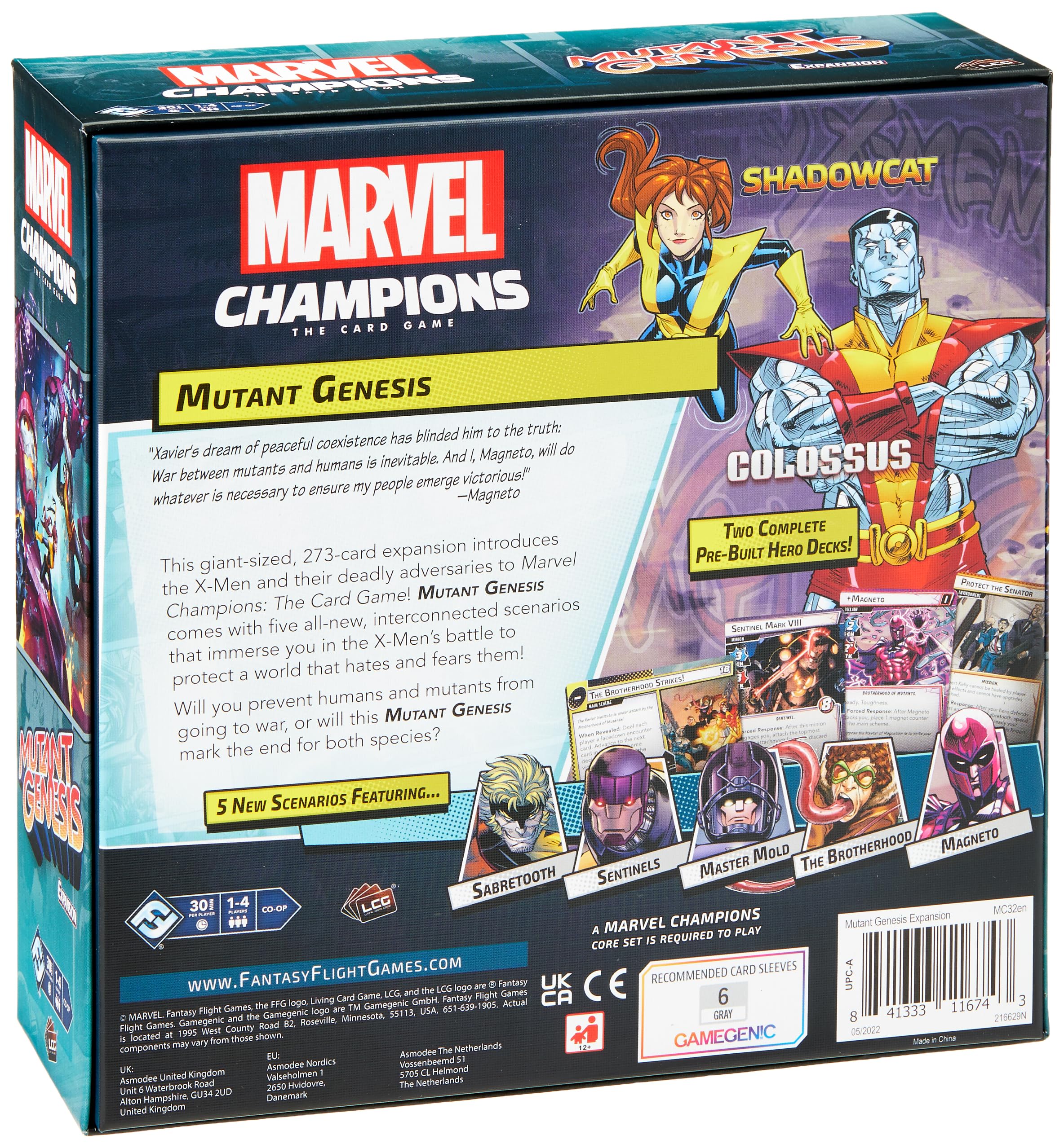 Foto 4 pulgar | Juego de Cartas Marvel Champions Mutant Genesis Expansion - Venta Internacional