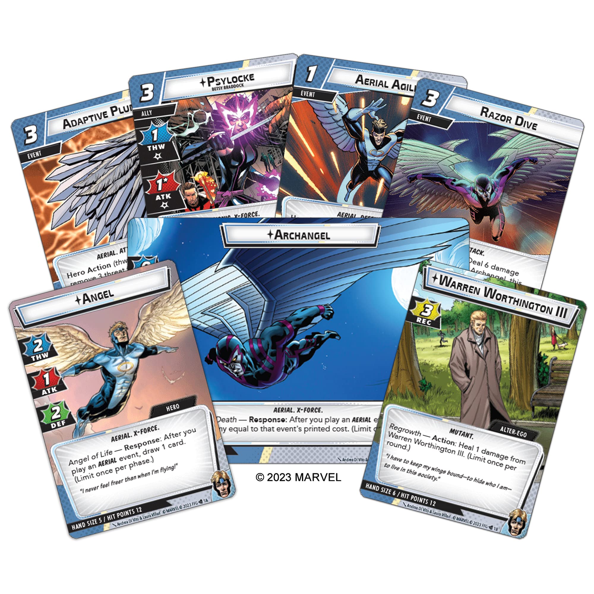 Foto 3 pulgar | Juego de Cartas Fantasy Flight Marvel Champions Angel Hero Pack - Venta Internacional