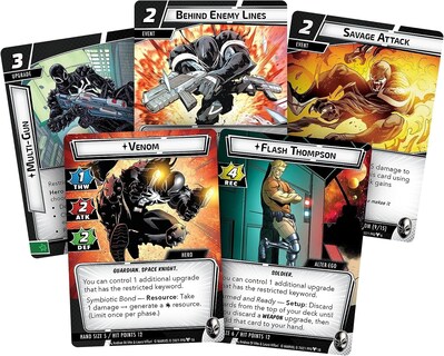Foto 3 | Juego de Cartas Fantasy Flight Marvel Champions Venom Hero Pack - Venta Internacional