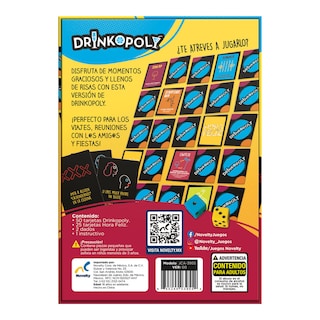 Foto 3 | Drinkopoly Juego De Viaje Juego De Cartas Novelty