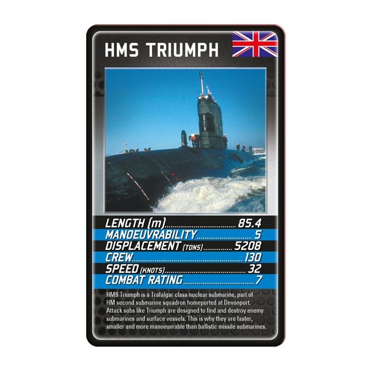Foto 4 pulgar | Juego De Cartas Top Trumps Battleships Educational-Venta Internacional