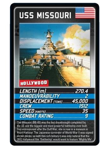 Foto 6 pulgar | Juego De Cartas Top Trumps Battleships Educational-Venta Internacional