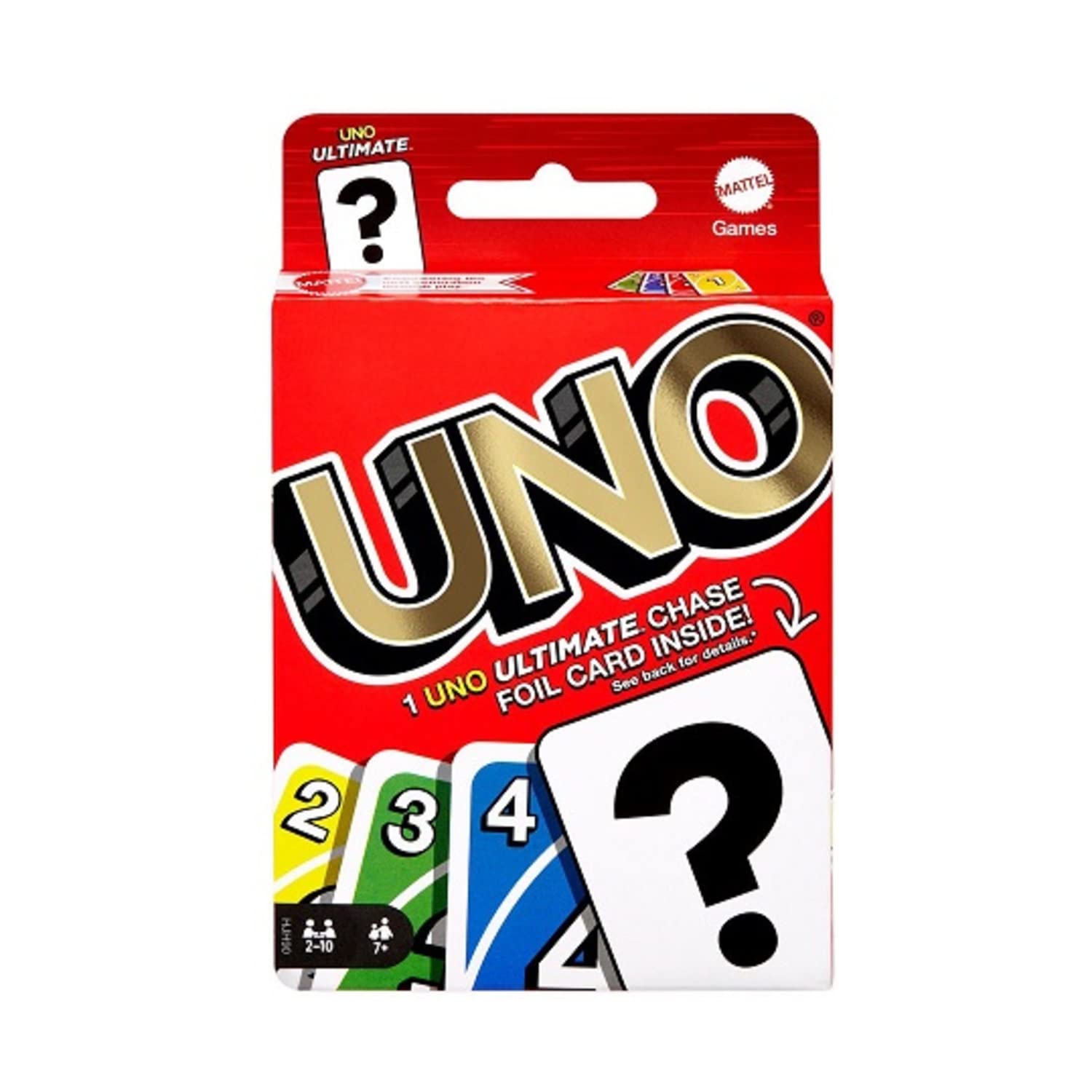 Juego de Cartas Mattel Uno con Ultimate Marvel Foil Card- Venta Internacional