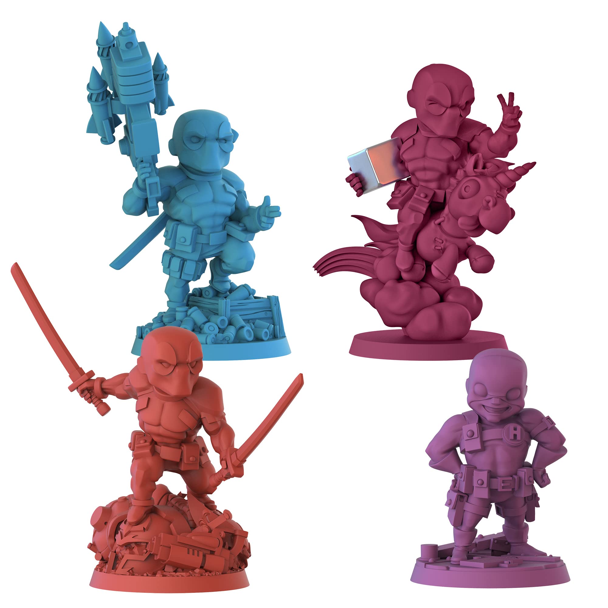 Foto 4 pulgar | Juego De Miniaturas De Mesa Cmon Marvel United Deadpool Expansion - Venta Internacional.