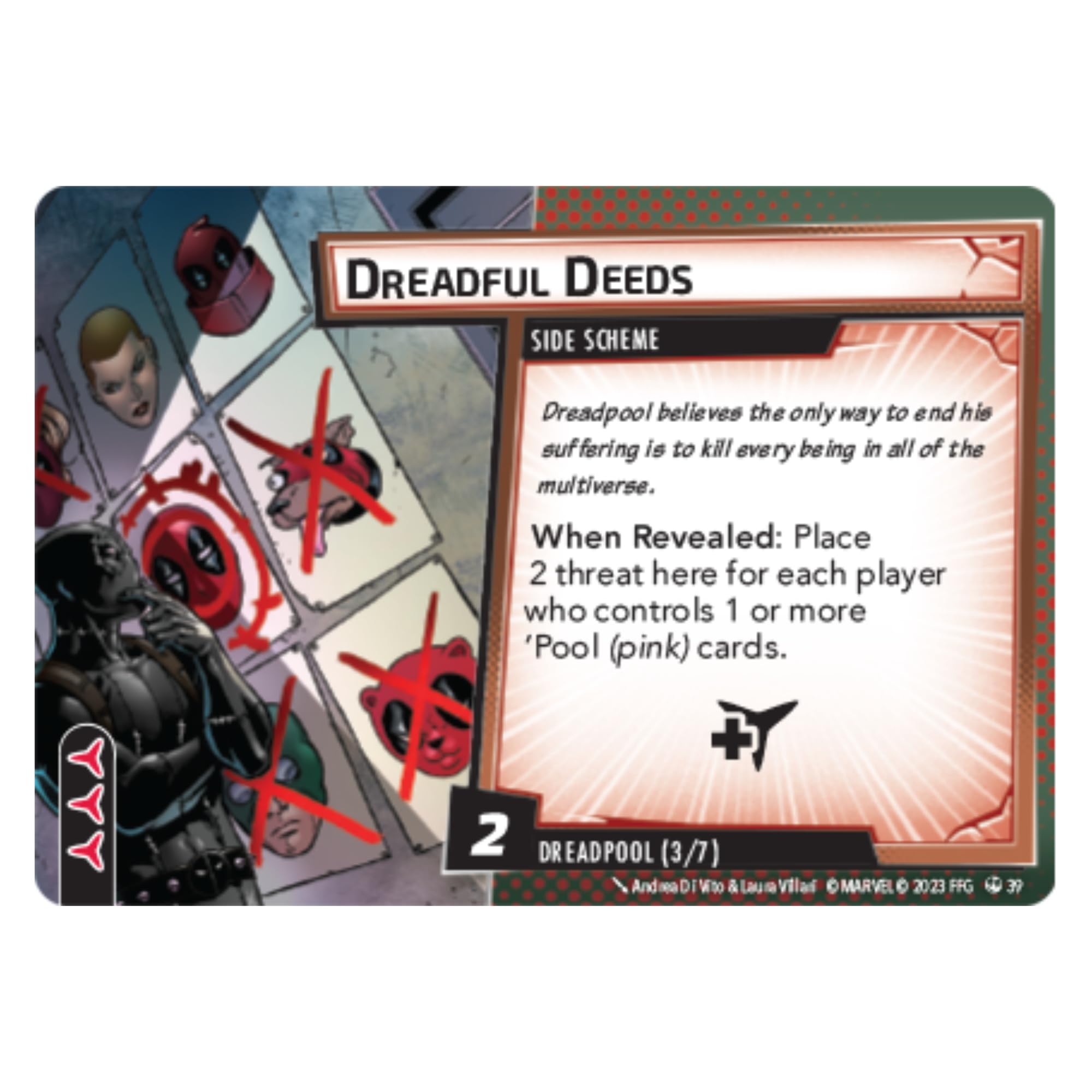 Foto 6 pulgar | Juego De Cartas Fantasy Flight Marvel Champions Deadpool Pack - Venta Internacional.