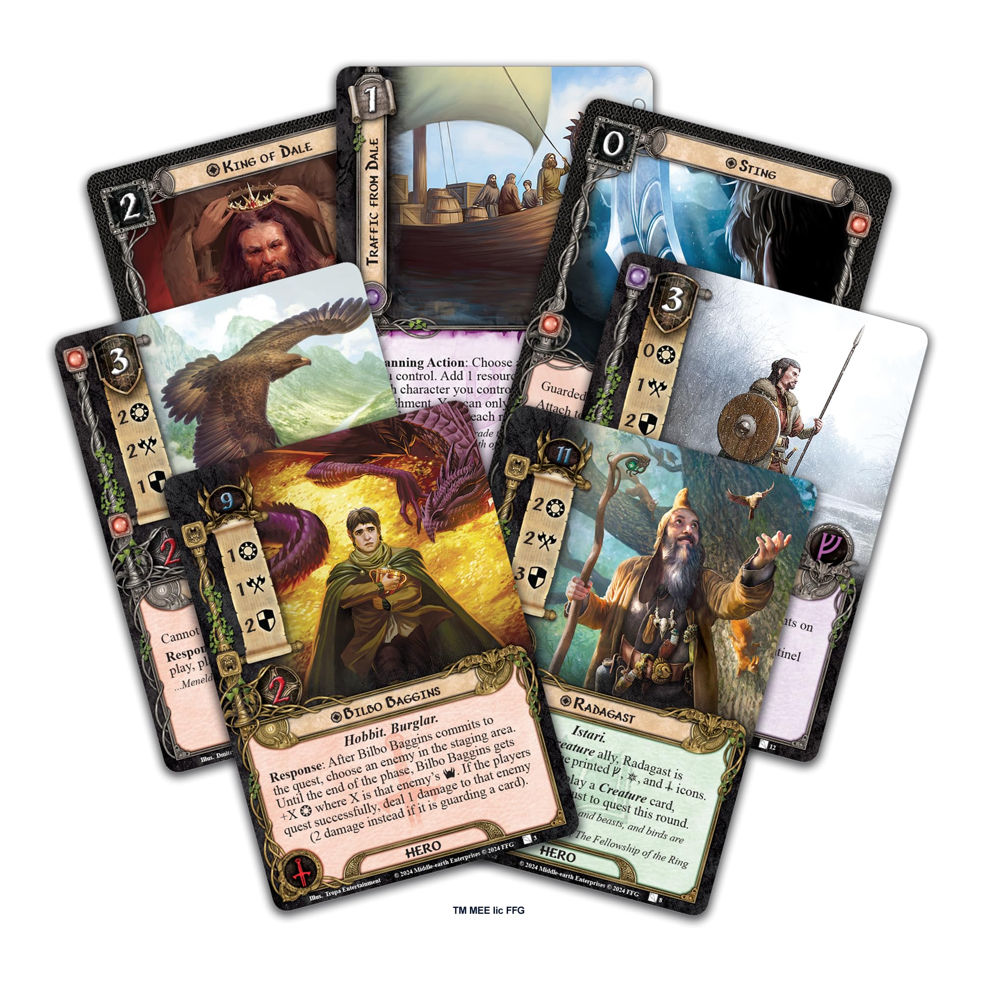 Foto 3 pulgar | Juego De Cartas De Expansión Fantasy Flight Lotr Ered Mithrin Hero - Venta Internacional.