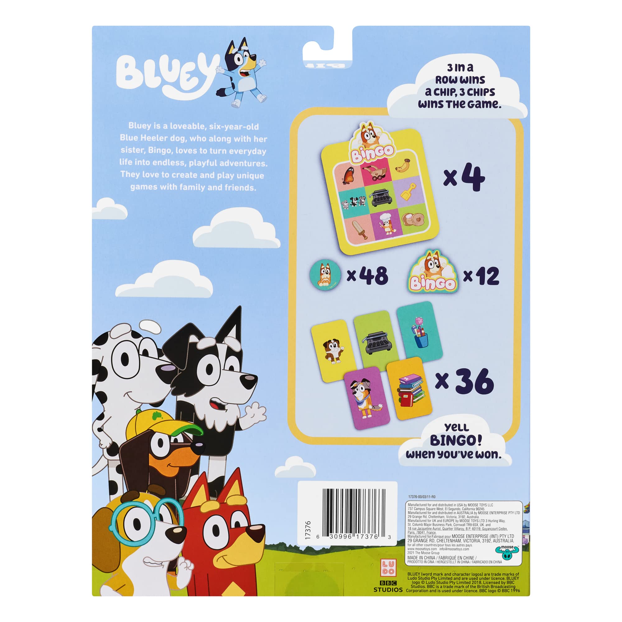 Foto 4 pulgar | Juego De Cartas De Bingo Bluey Bingo's School Friends Multicolor - Venta Internacional.