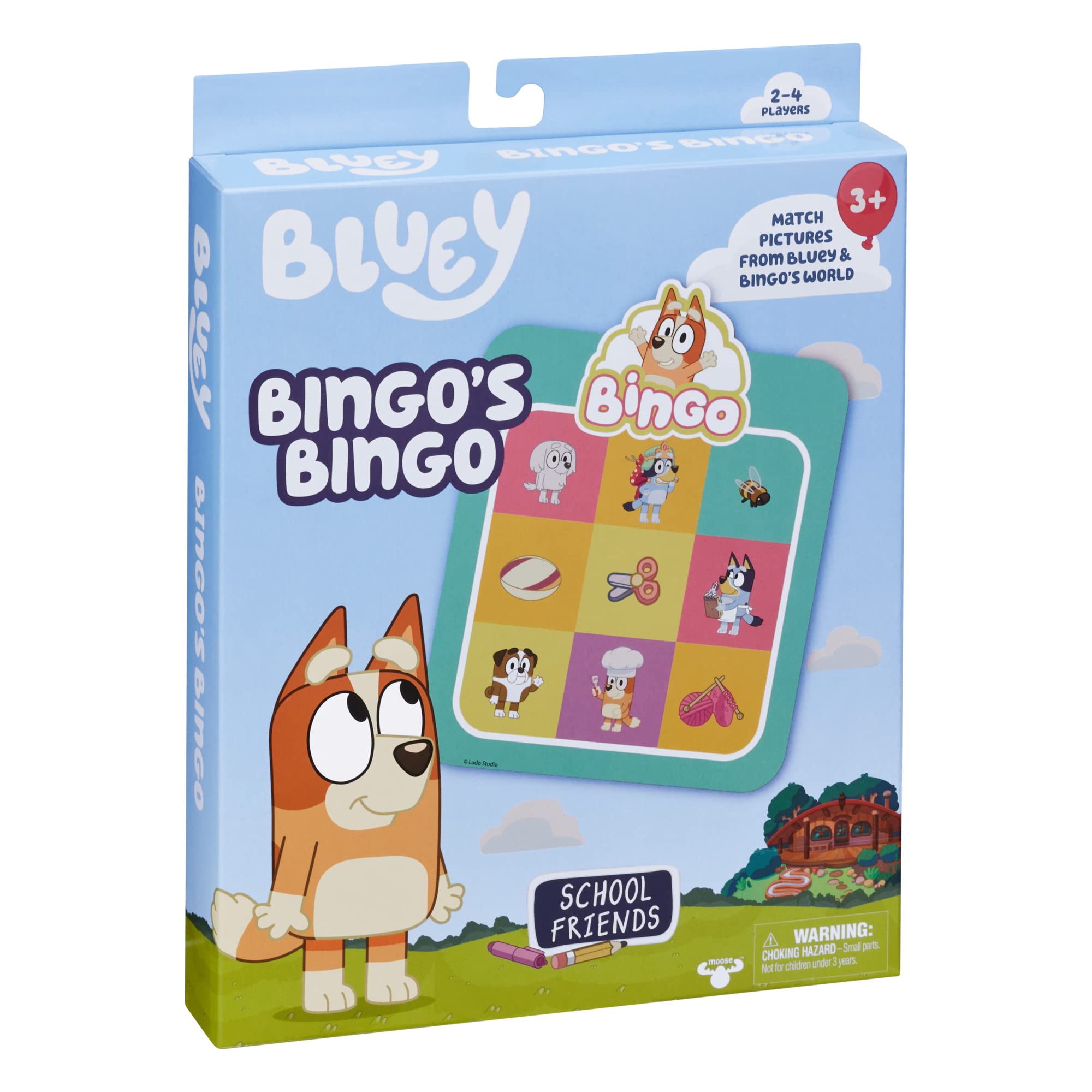 Foto 6 pulgar | Juego De Cartas De Bingo Bluey Bingo's School Friends Multicolor - Venta Internacional.