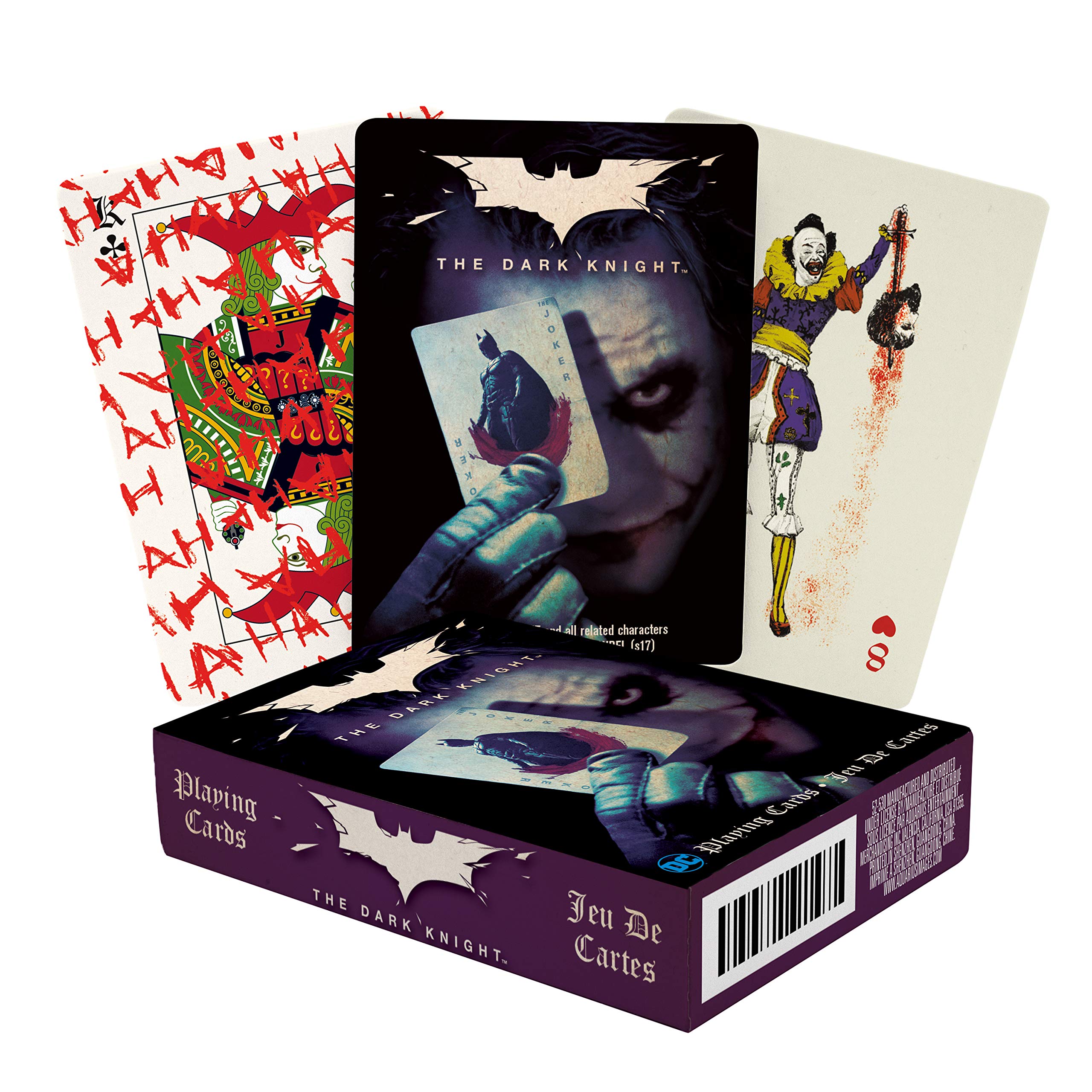 Foto 2 pulgar | Juego De Cartas Aquarius Dc Comics Con Temática De Joker Dark Knight - Venta Internacional.