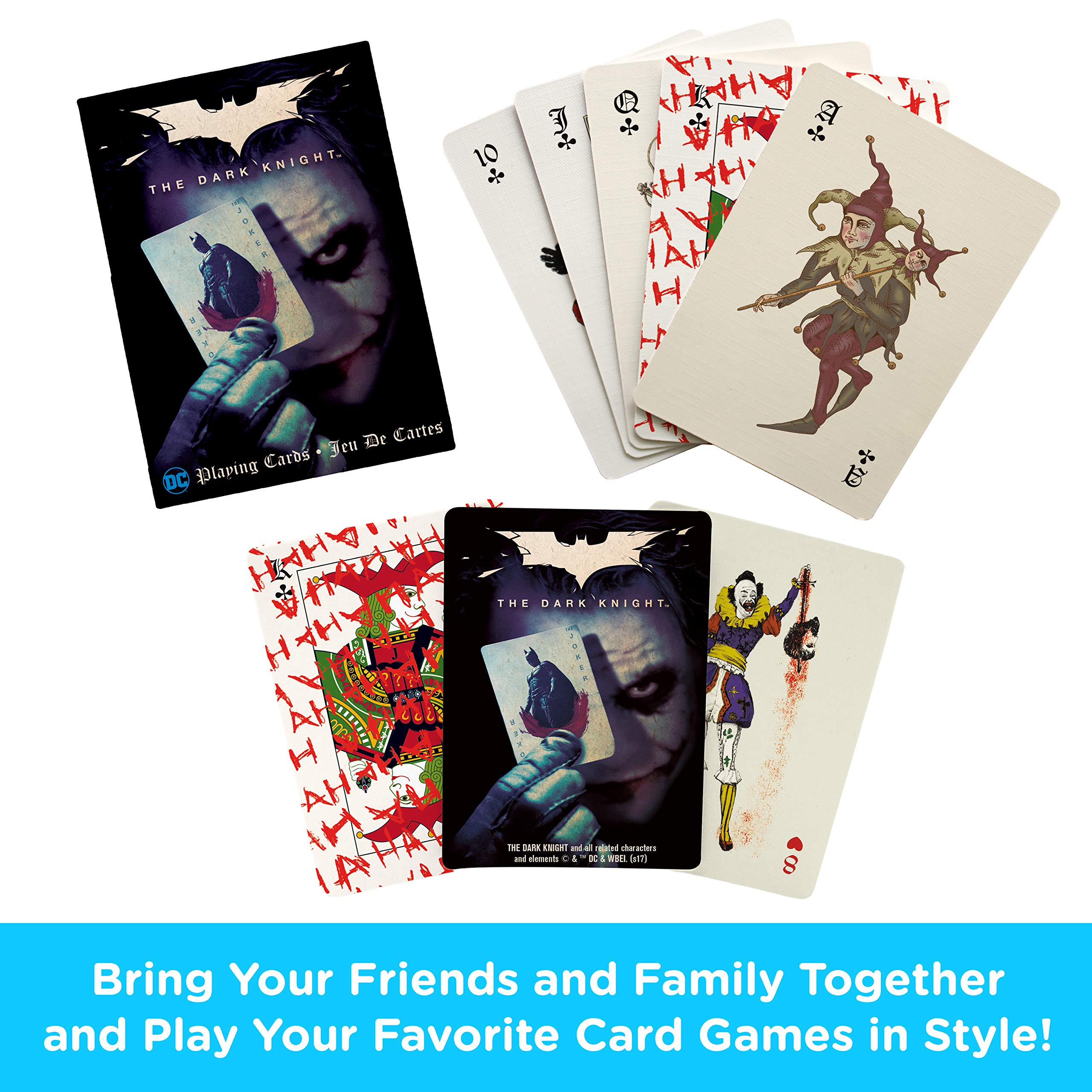 Foto 3 pulgar | Juego De Cartas Aquarius Dc Comics Con Temática De Joker Dark Knight - Venta Internacional.