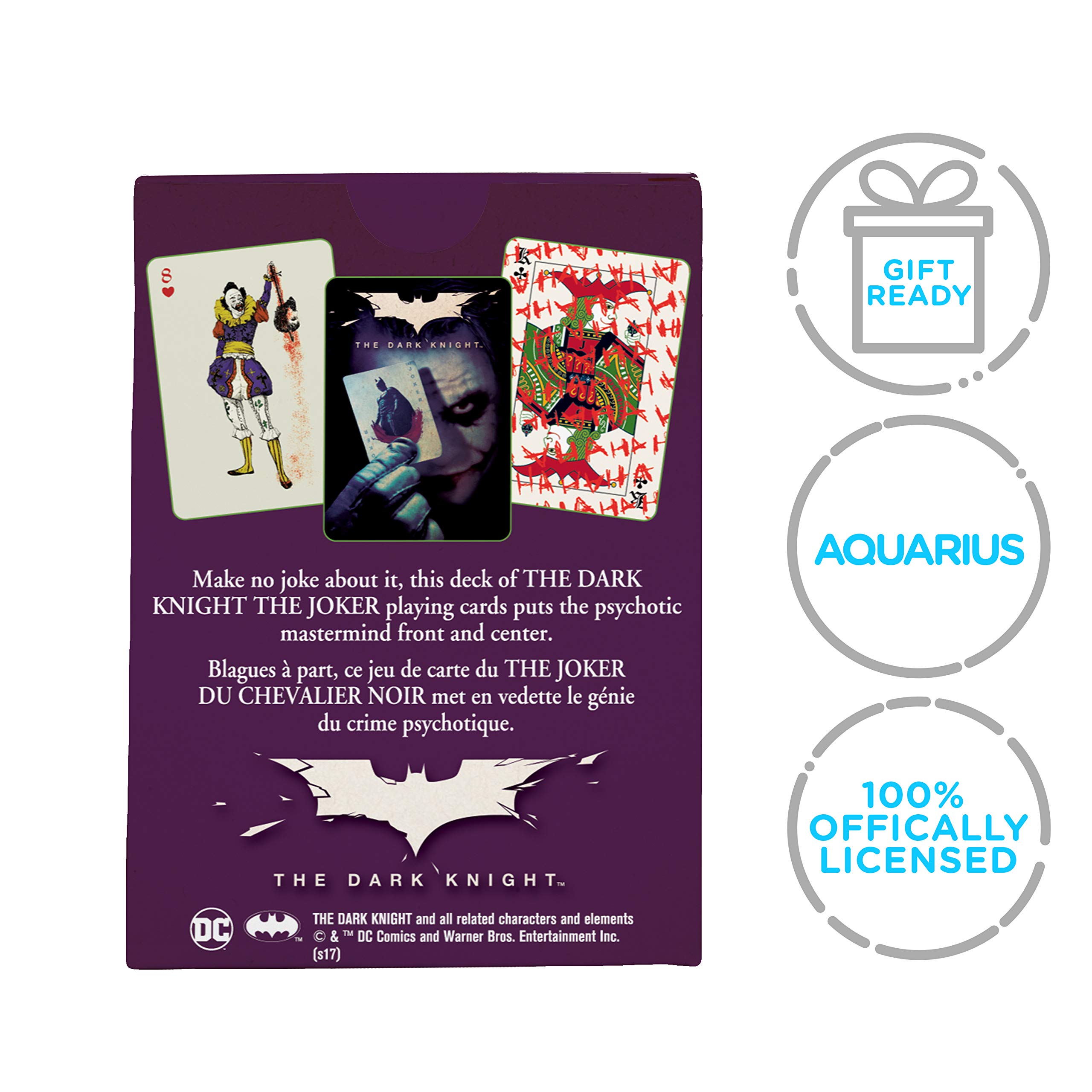 Foto 8 pulgar | Juego De Cartas Aquarius Dc Comics Con Temática De Joker Dark Knight - Venta Internacional.