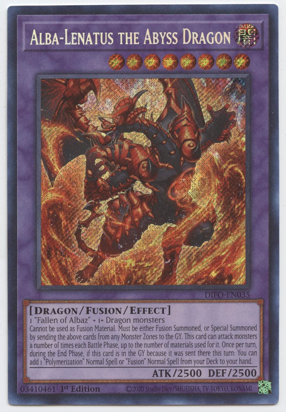 Tarjeta Coleccionable Yu-gi-oh! Dimension Force: El Dragón Del Abismo - Venta Internacional.