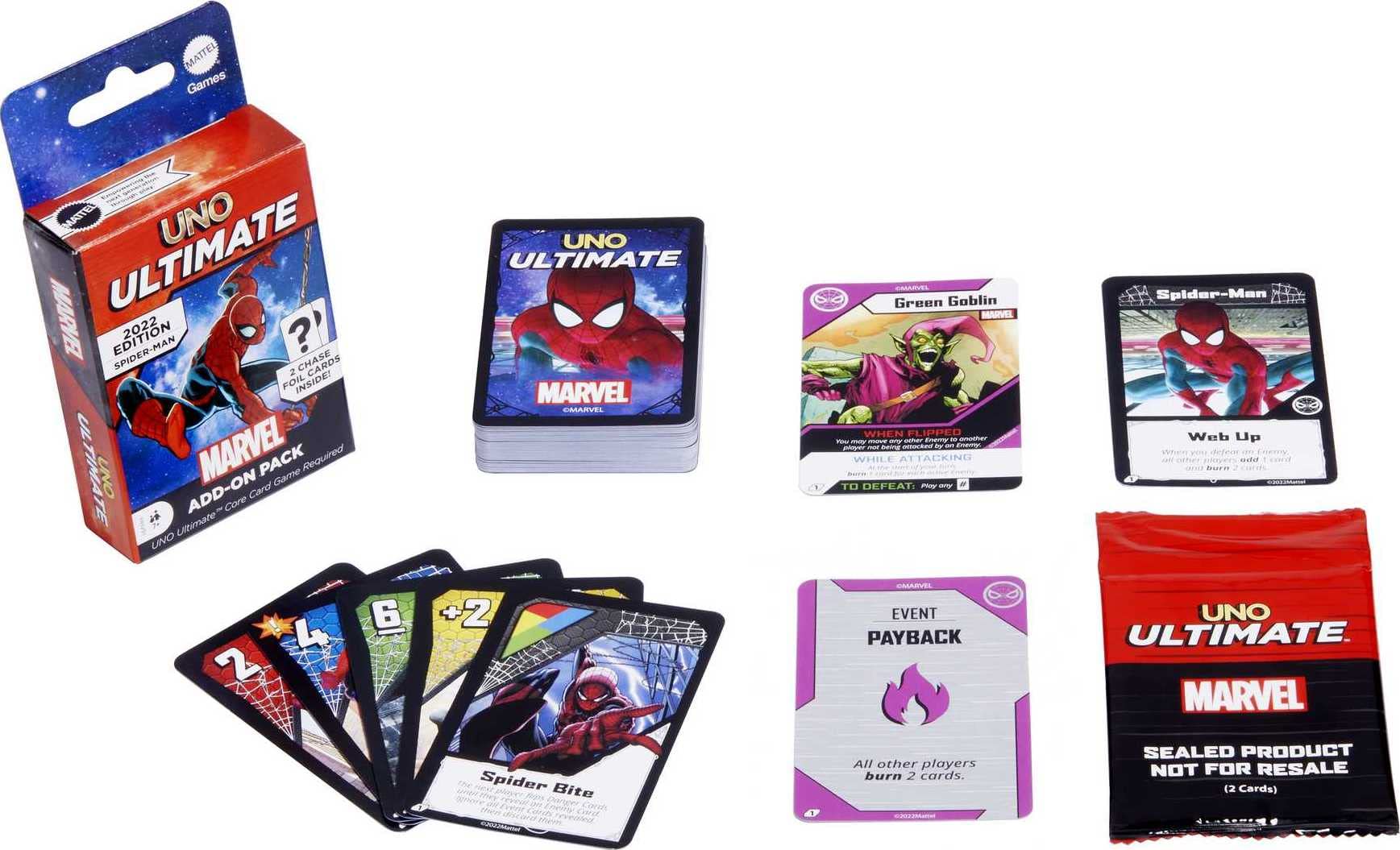 Foto 7 pulgar | Juego De Cartas Mattel Games Uno Ultimate Marvel Con Spider-man - Venta Internacional.