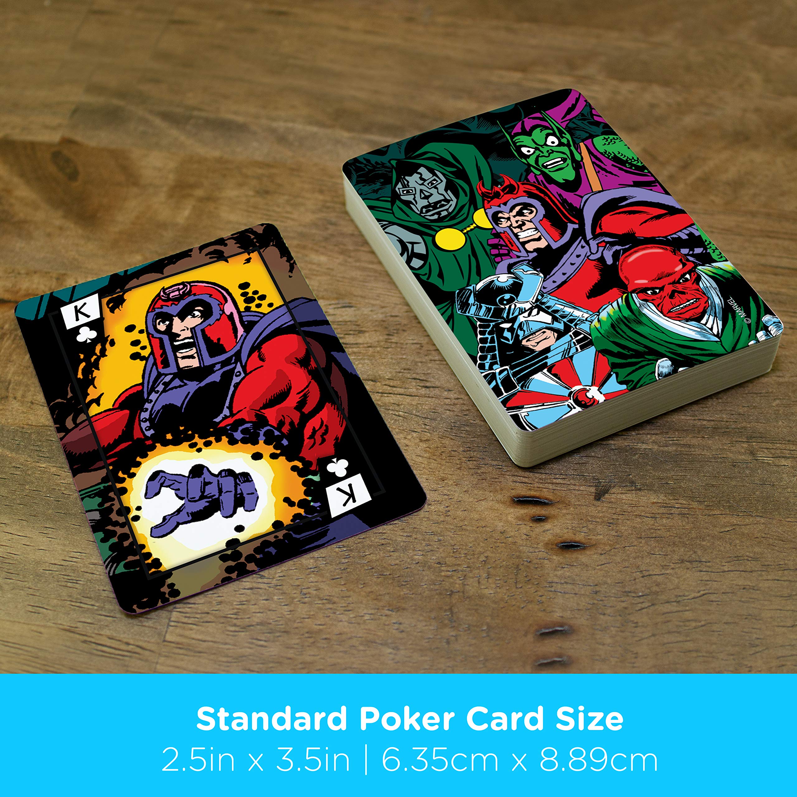 Foto 6 pulgar | Juego De Cartas Aquarius, Villanos De Marvel Comics, Tamaño Póker - Venta Internacional.