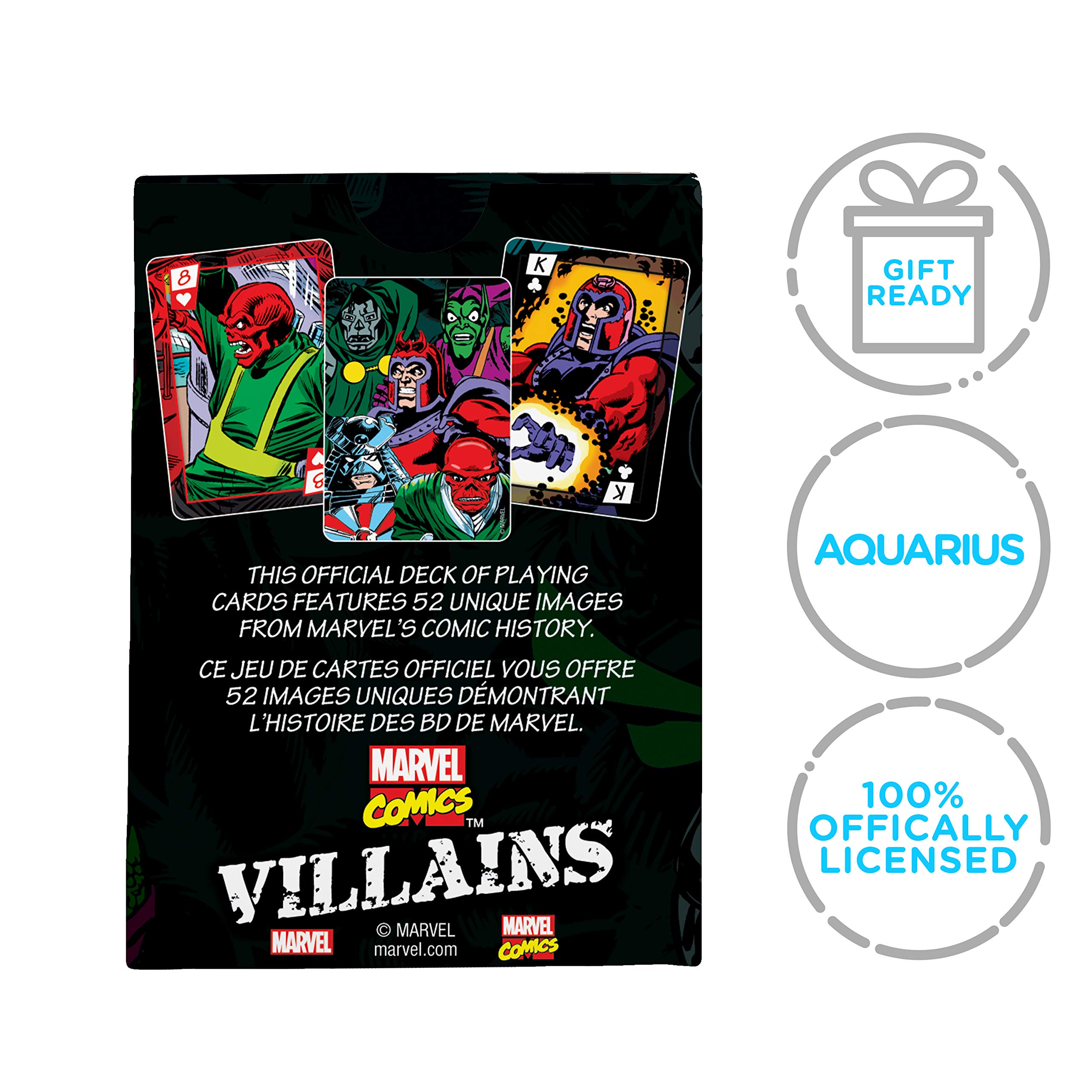 Foto 8 pulgar | Juego De Cartas Aquarius, Villanos De Marvel Comics, Tamaño Póker - Venta Internacional.