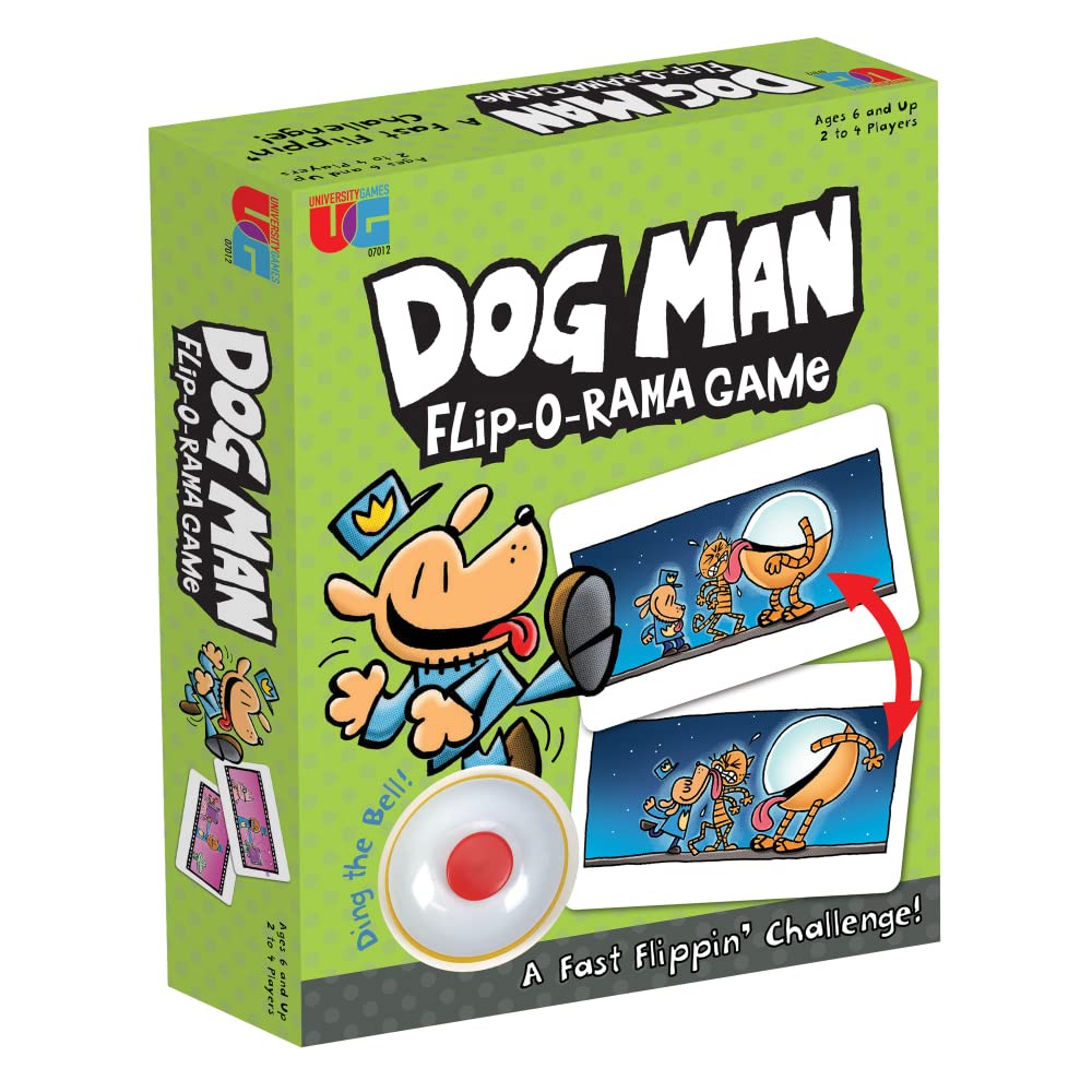 Foto 2 pulgar | Juego De Combinación De Cartas University Games Dog Man Flip-o-rama - Venta Internacional.