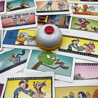 Foto 3 | Juego De Combinación De Cartas University Games Dog Man Flip-o-rama - Venta Internacional.