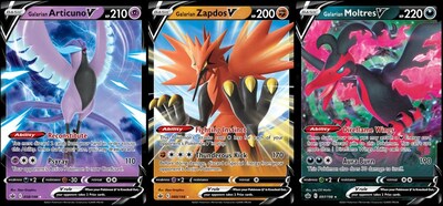 Foto 1 | Lote De Cartas Pokémon: Juego De Pájaros Legendarios Galarian Articuno V - Venta Internacional.