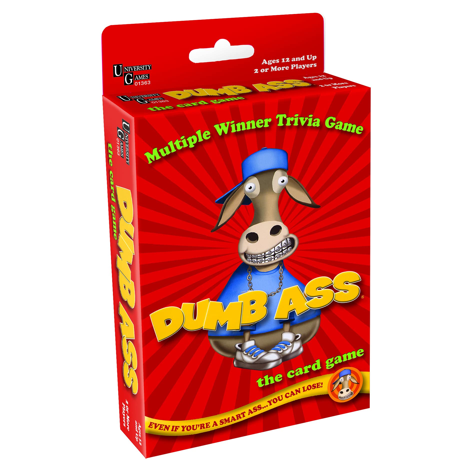Foto 2 pulgar | Juego De Cartas University Games Dumb Ass Trivia 2-4 Jugadores - Venta Internacional.