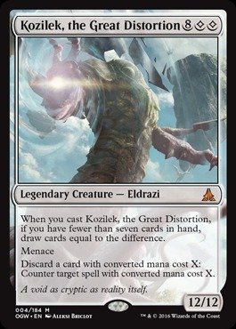 Foto 1 | Card Magic The Gathering Kozilek, La Gran Distorsión 004/184 - Venta Internacional.