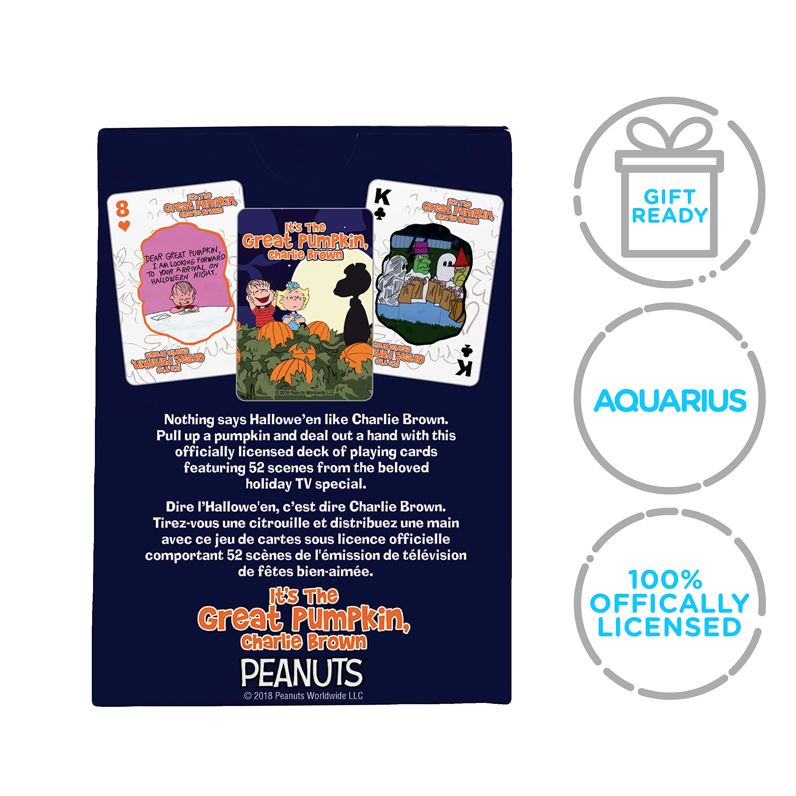 Foto 8 pulgar | Baraja De Cartas Aquarius Peanuts Great Pumpkin, 54 Cartas - Venta Internacional.