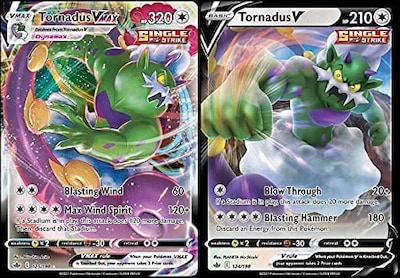 Foto 1 | Lote De Cartas De Pokémon Tornadus Vmax Y V - 125/163 Chilling Reign - Venta Internacional.