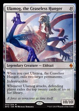 Foto 2 pulgar | Trading Card Magic: The Gathering Ulamog, The Ceaseless Hunger - Venta Internacional.