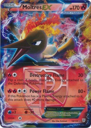 Foto 2 pulgar | Tarjeta Coleccionable Pokemon Moltres-ex (14) En Blanco Y Negro - Venta Internacional.
