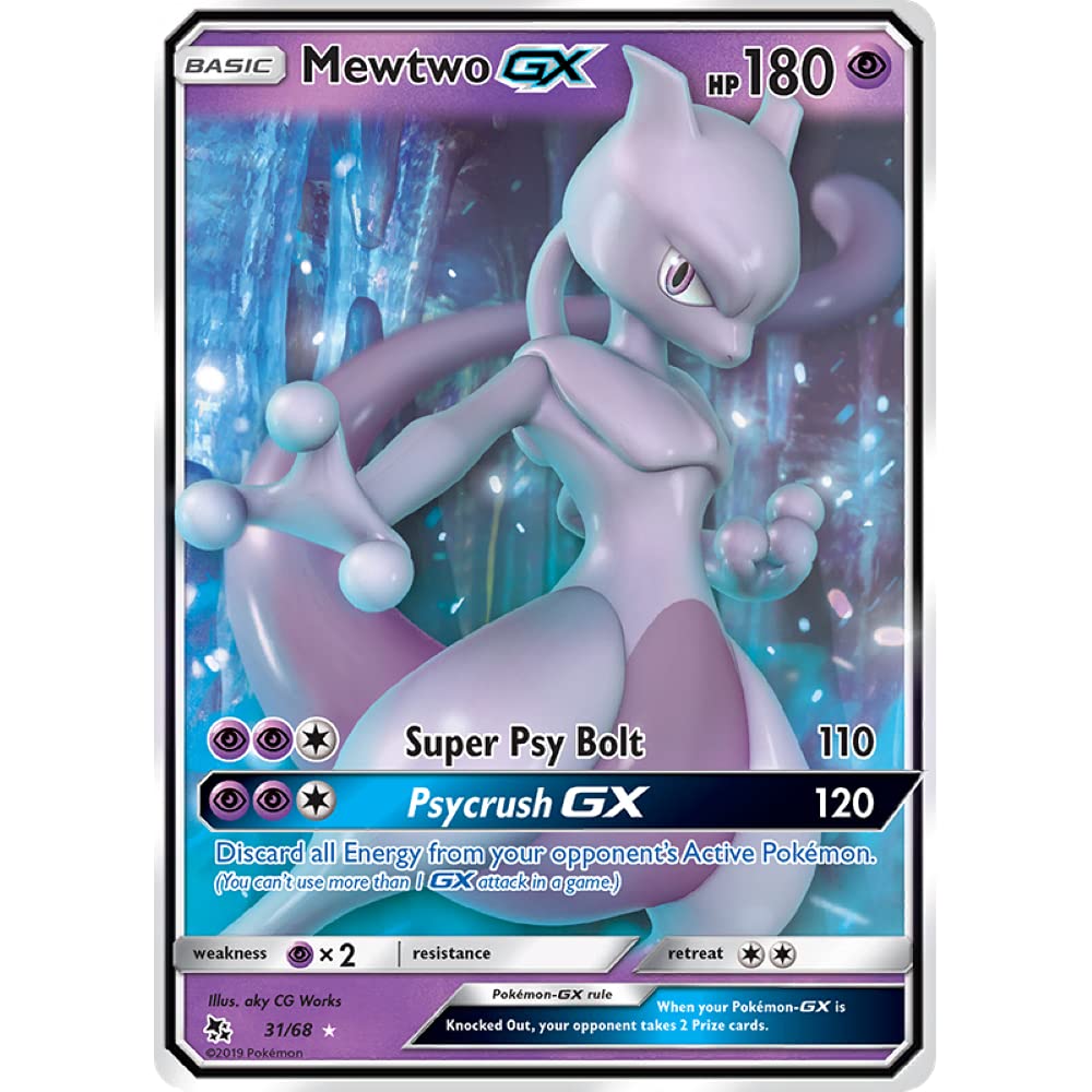 Foto 2 pulgar | Tarjeta Coleccionable Pokémon Mewtwo Gx 3168 Sm Hidden Fates - Venta Internacional.