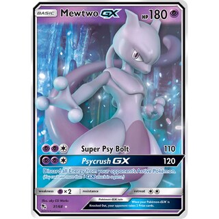 Foto 1 | Tarjeta Coleccionable Pokémon Mewtwo Gx 3168 Sm Hidden Fates - Venta Internacional.